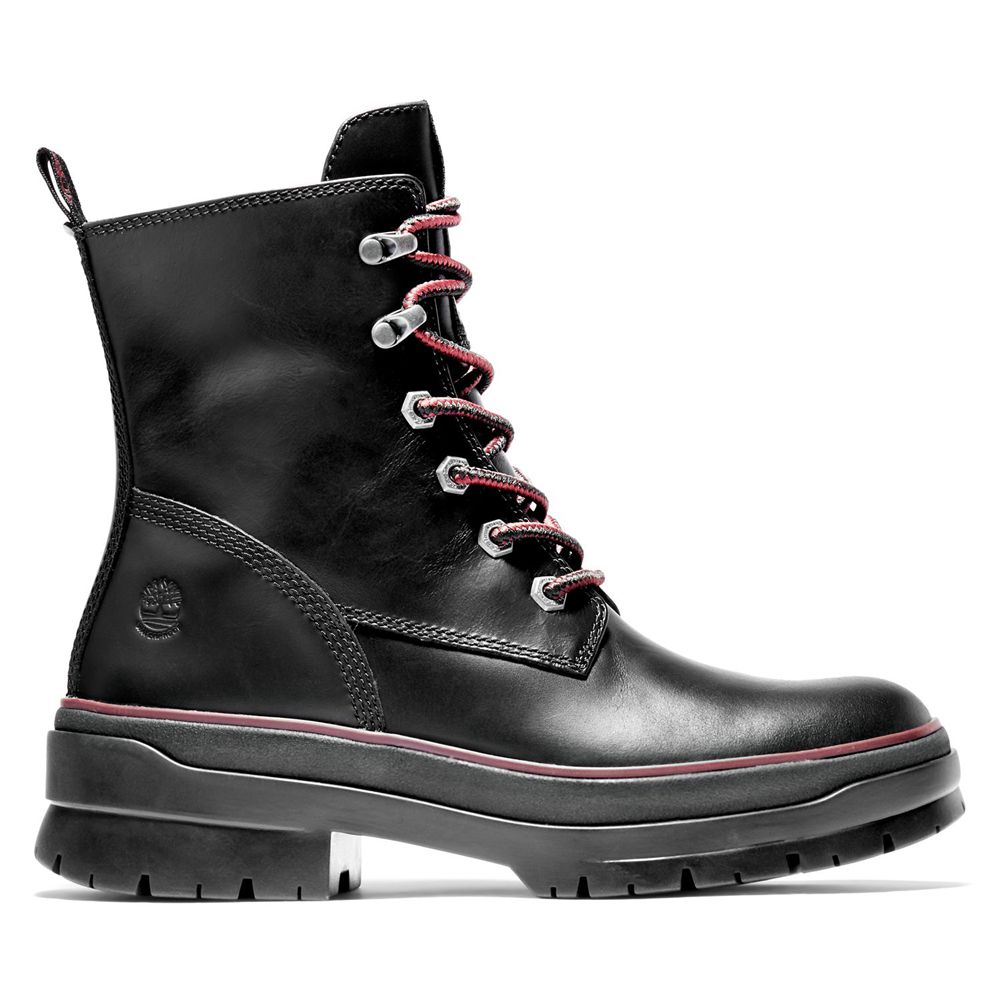 Bocanci Cu Dantelă Timberland Dama Negrii - Malynn Ek+ Waterproof - Romania - VROIMK768